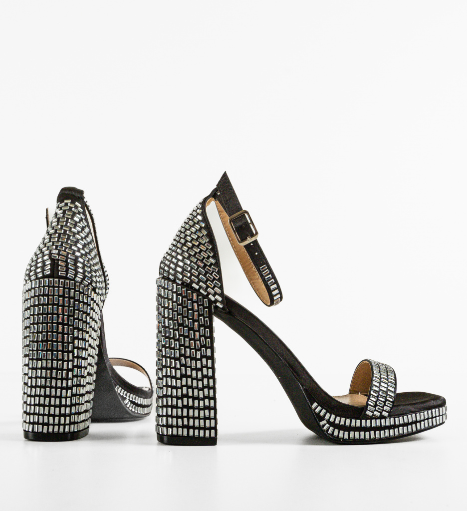 Sandale Toc Breda Negre | Eleganță și Stil - imagine 6