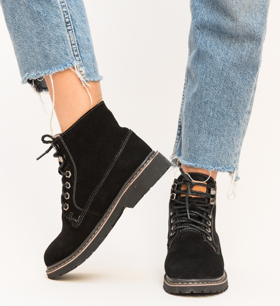 Ghete Dama Fenko Negre | Eleganți și Confortabili - imagine 2