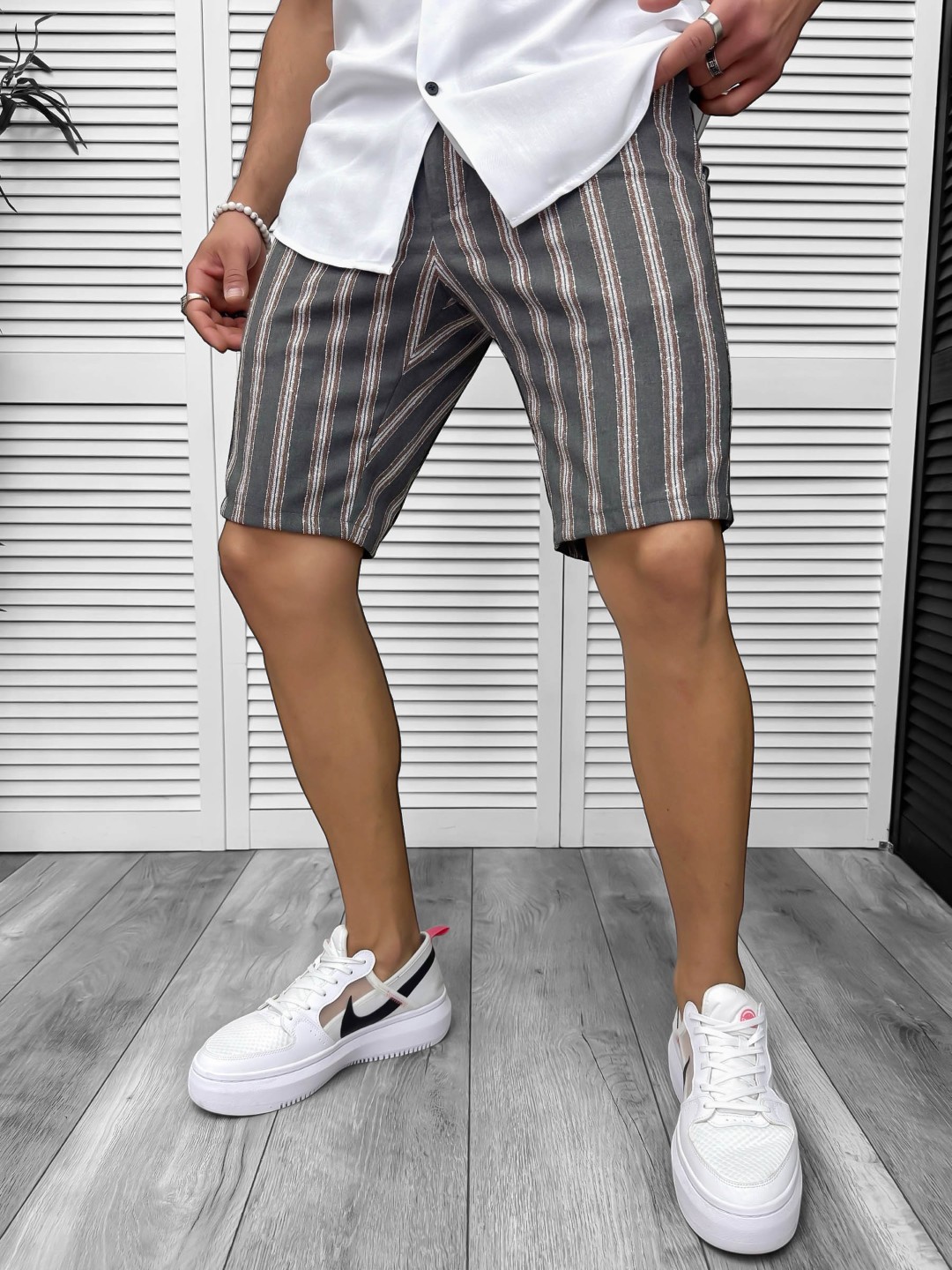 Pantaloni Scurti Casual Barbati cu Imprimeu - Confort