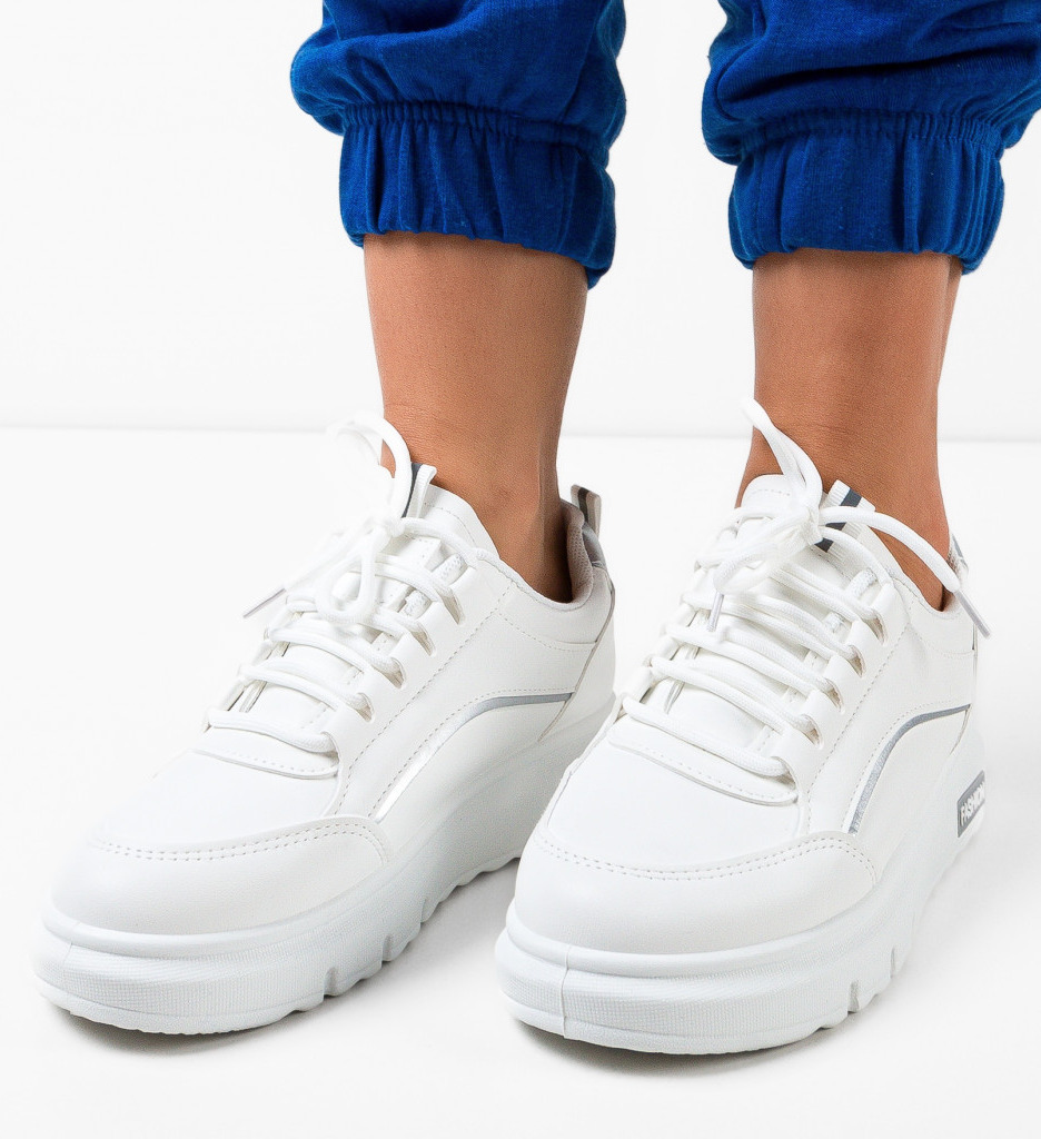 Sneakers Herman Argintii - Confort și Stil Urban - imagine 5