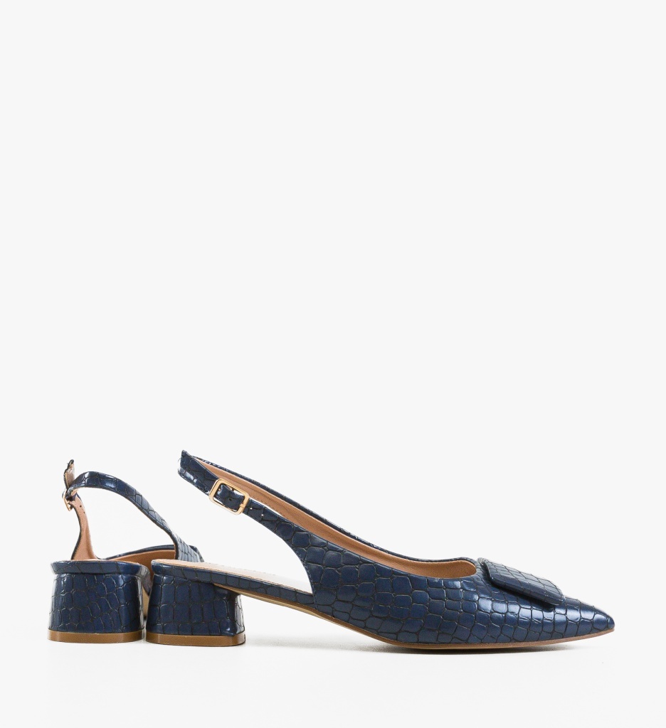 Pantofi dama Lekena Bleumarin eleganți - imagine 3