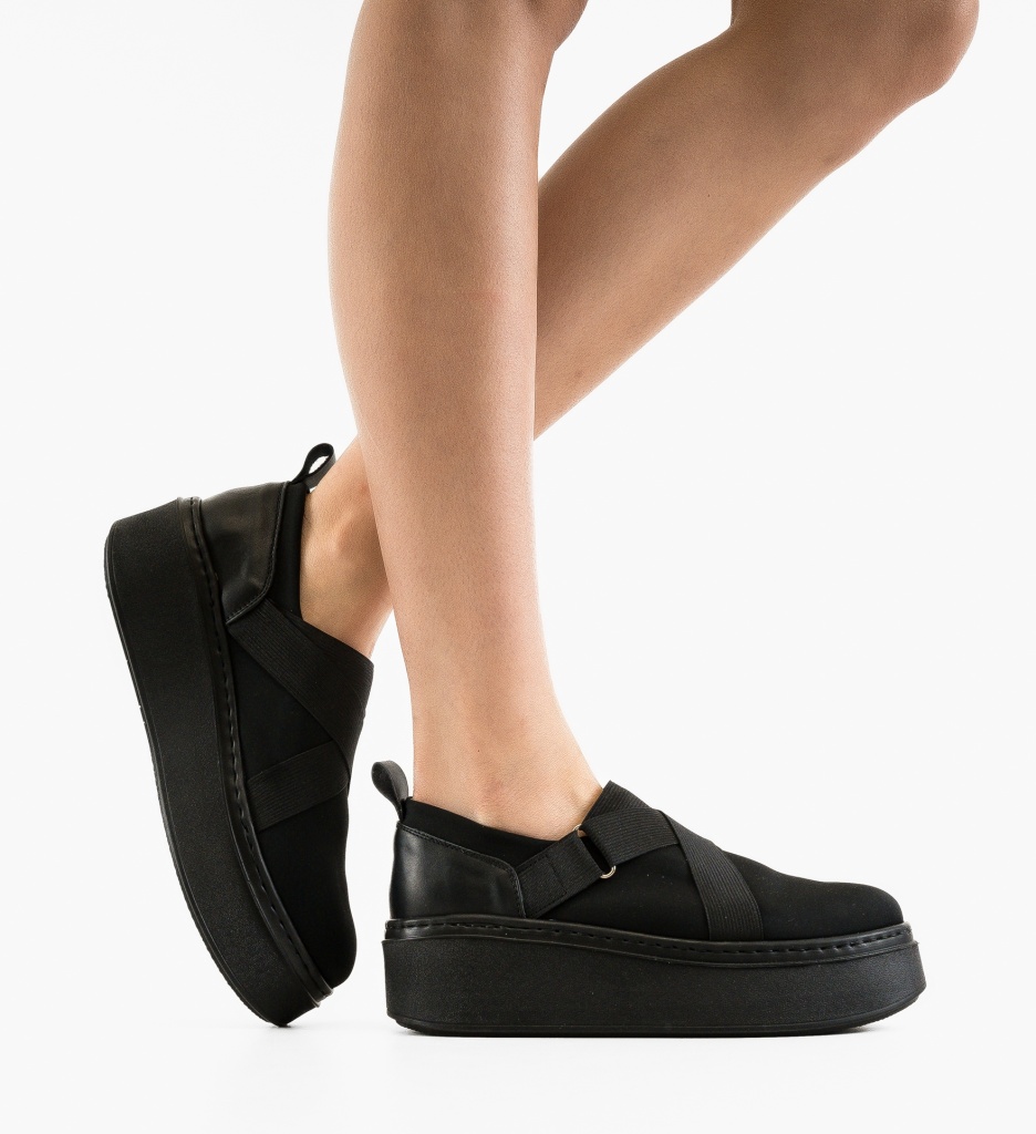 Pantofi Casual Freya Negri - Confort și Stil Zilnic - imagine 3