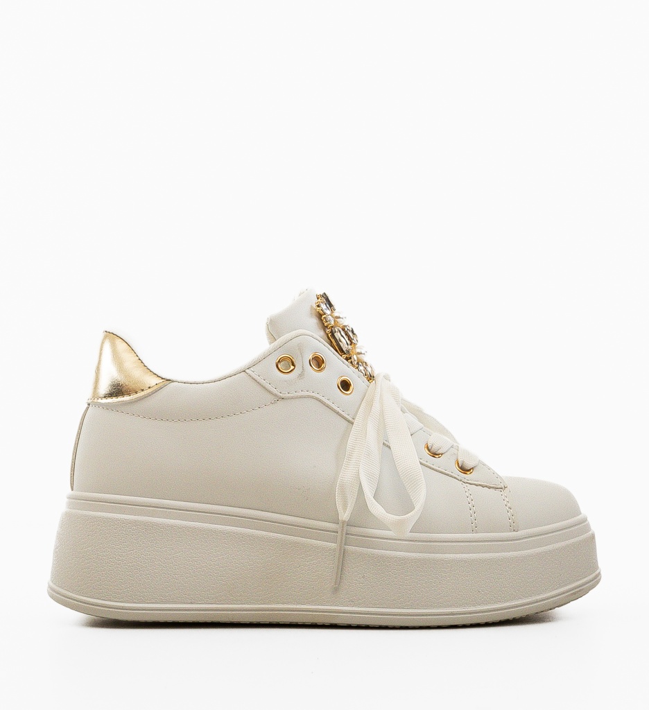 Sneakers Dama Tibby Aurii - Eleganță și Confort - imagine 2