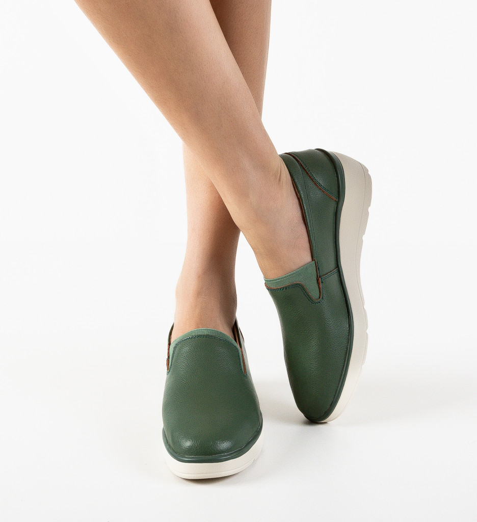 Pantofi Casual Yanam Verzi - Confort și Stil - imagine 2