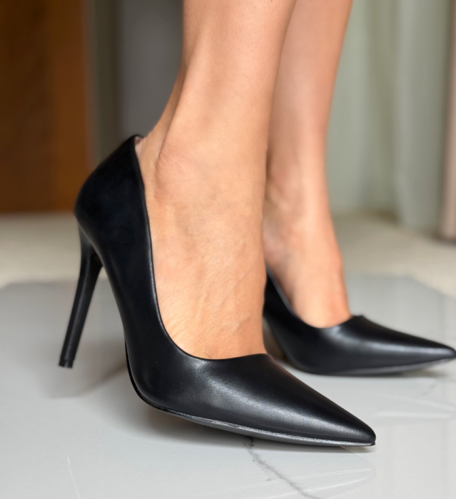 Pantofi cu Toc Chance Negri | Stil Sofisticat