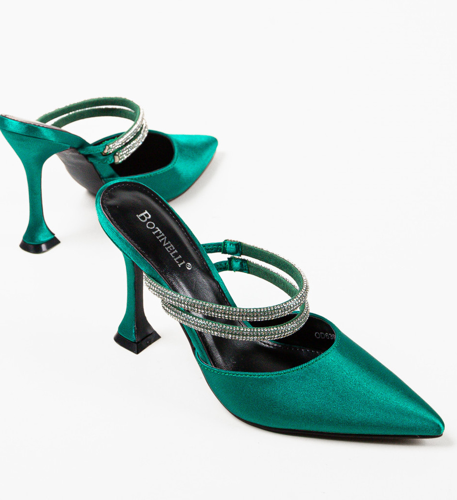 Pantofi cu Toc Manyla Verzi | Eleganță Asigurată - imagine 6