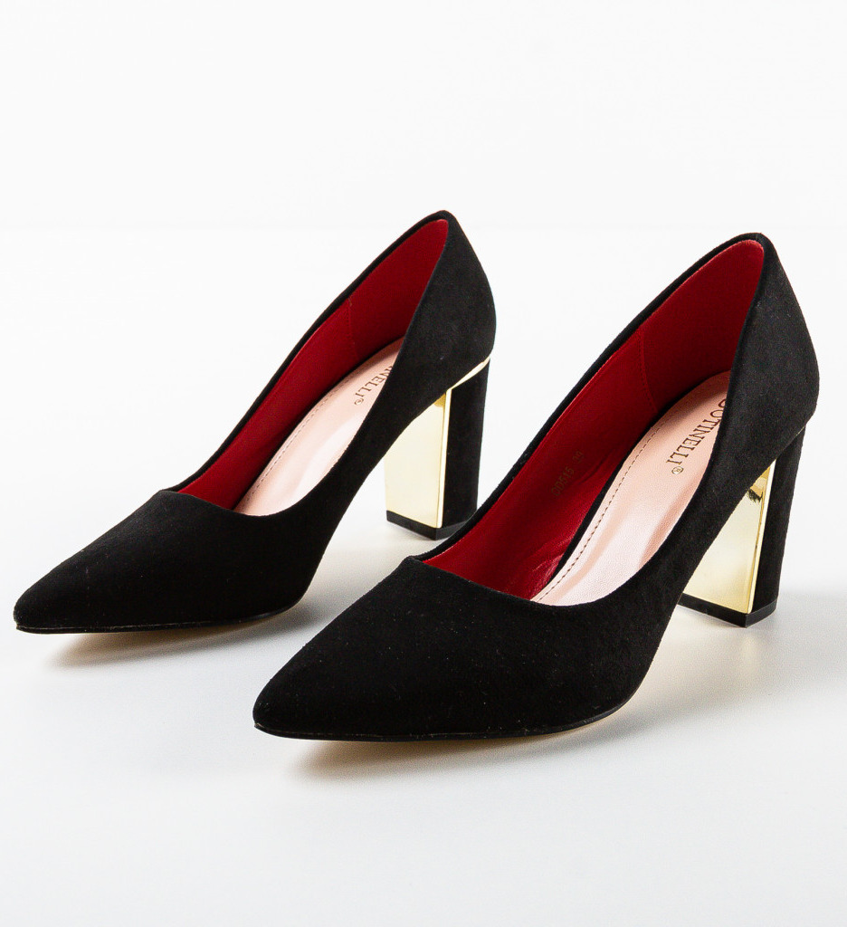 Pantofi Dama Marion Negri | Eleganți cu Toc - imagine 5