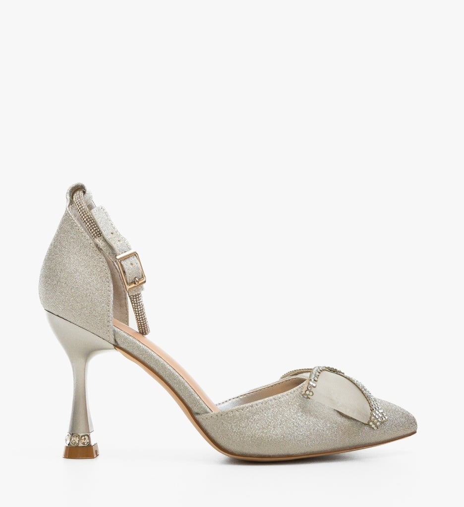 Pantofi Dama Glovy Argintii Eleganți - imagine 6