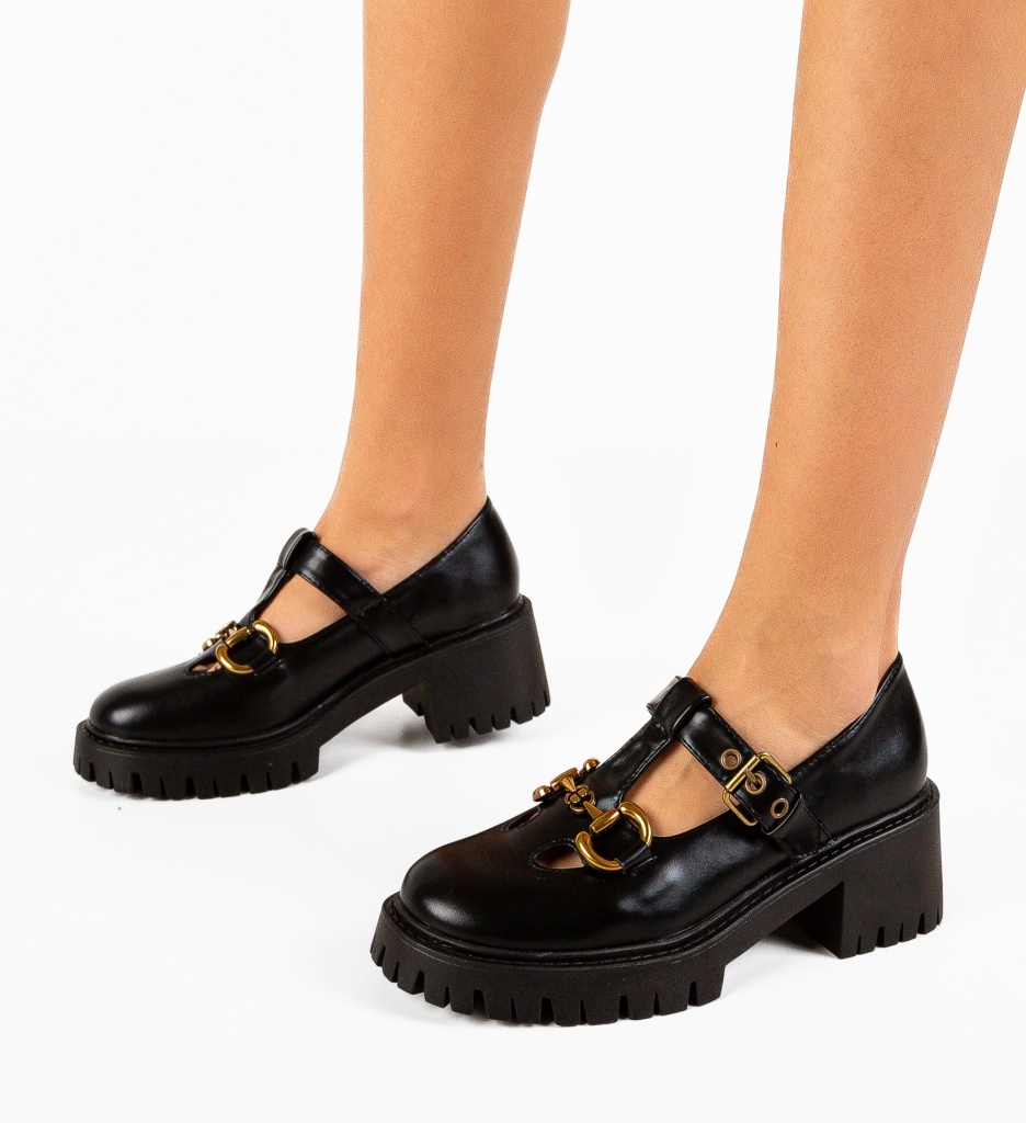Pantofi Casual Ellingt Negri - Confort și Stil - imagine 2