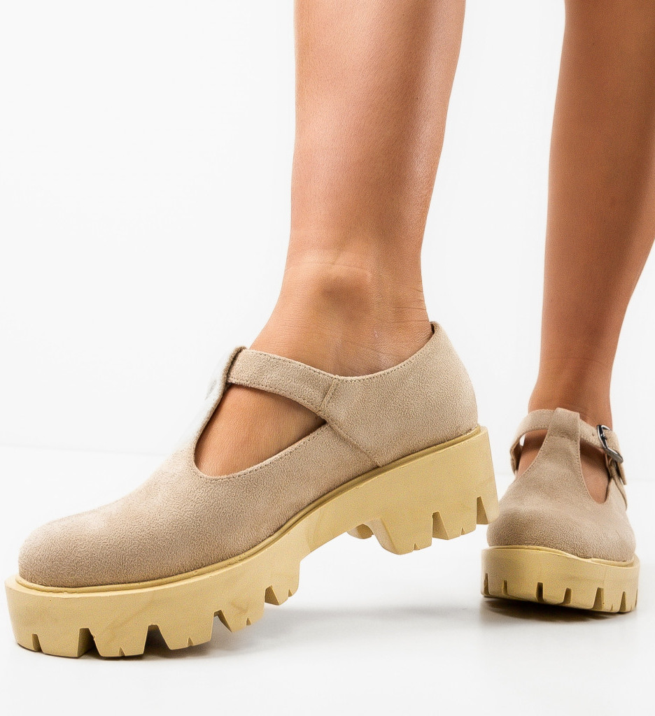 Pantofi Casual Lybon Bej - Confort și Eleganță