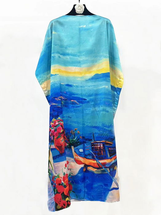 Rochie de Plajă Poncho Mătase Shopika