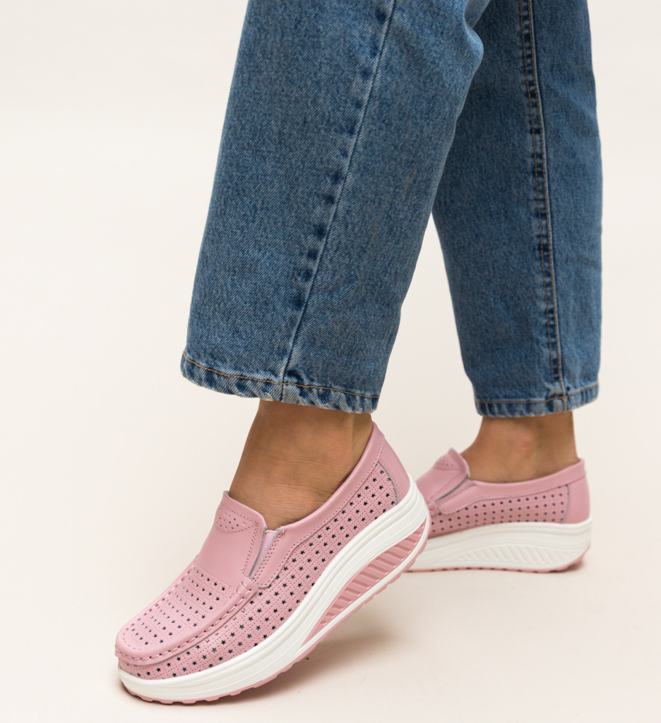 Pantofi Casual Bicaz Roz - Confort și Stil Zilnic