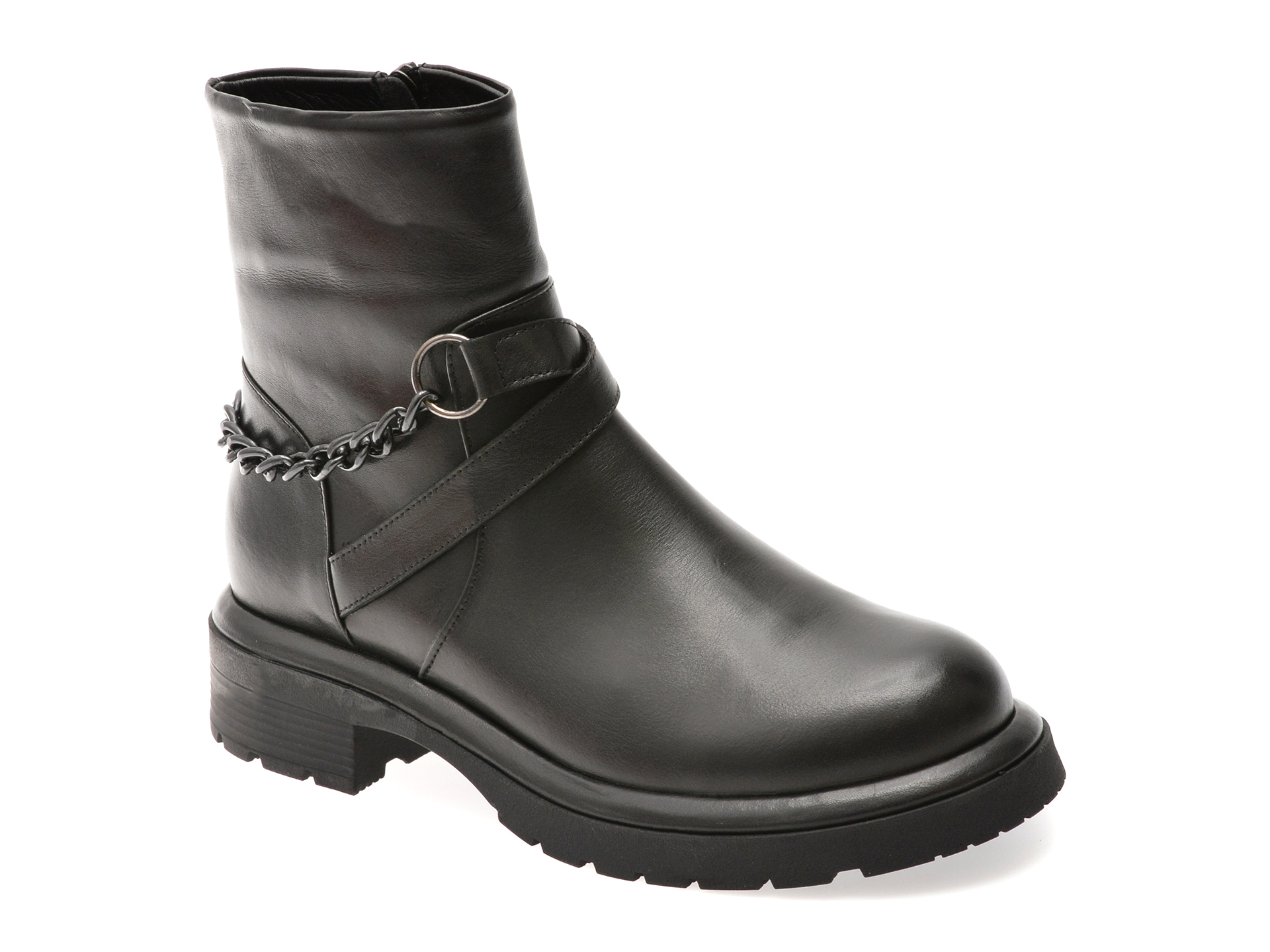 Ghete Gryxx Negre din Piele Naturală