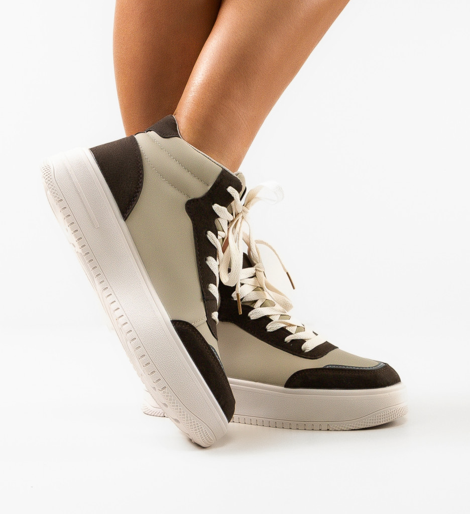 Sneakers Dama Sedio Gri - Confort și Stil - imagine 3