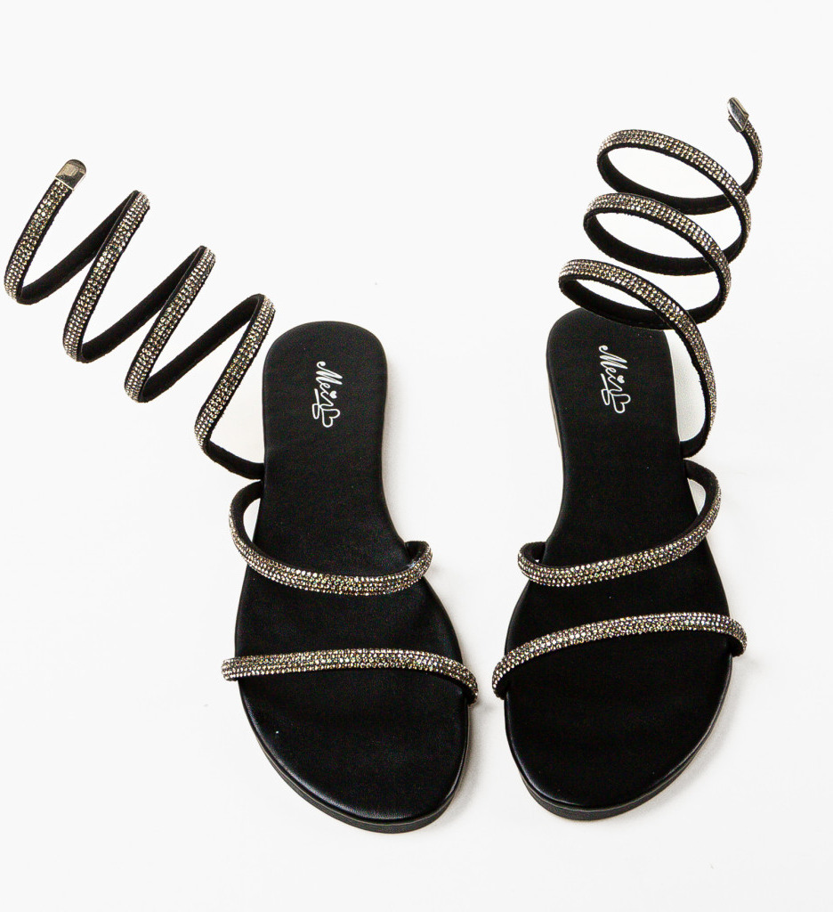 Sandale Dama Pepin Negre - Eleganță și Confort - imagine 4