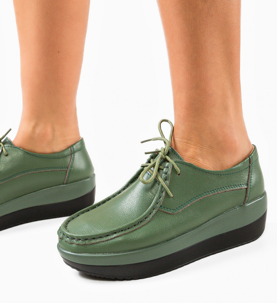 Pantofi Vlasta Verzi - Confort & Stil Zilnic - imagine 2