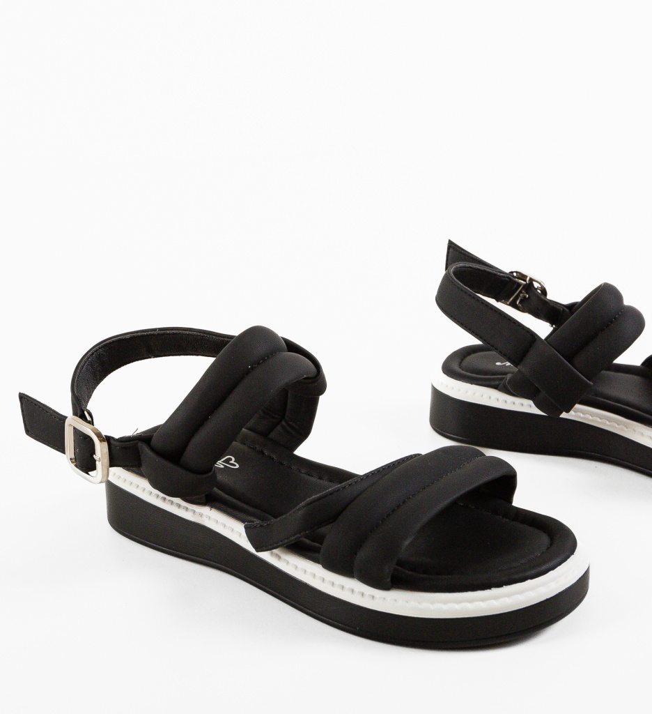 Sandale Dama Lukalik Negre - Eleganță și Confort - imagine 5