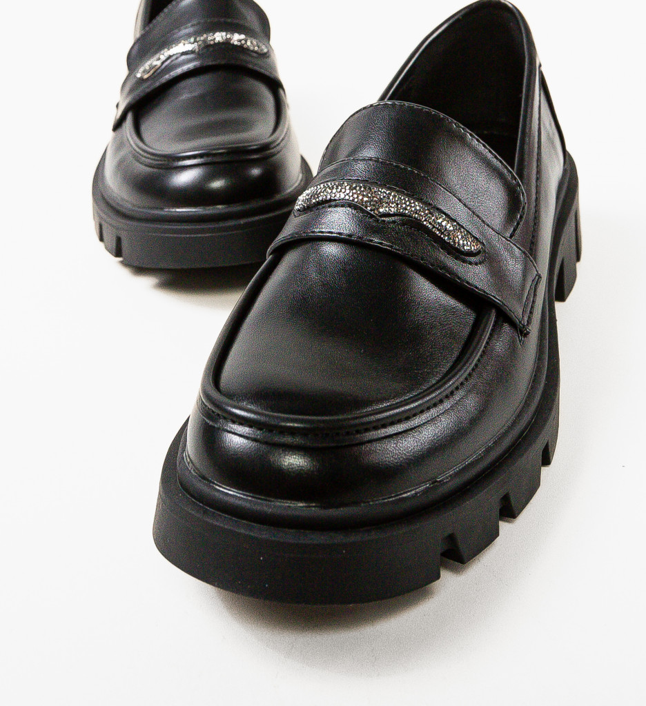 Pantofi Casual Dama Sacipo Negri | Confort Stilat - imagine 6