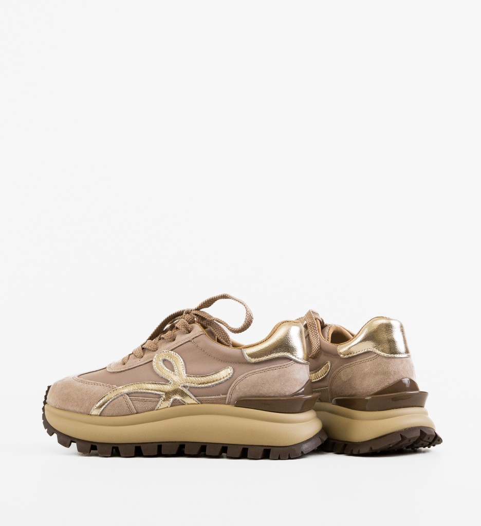 Sneakers Dama Amotto Bej | Confort și Stil - imagine 6