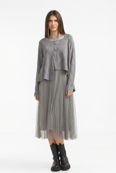 Rochie Tulle 2-in-1 Gri | U See