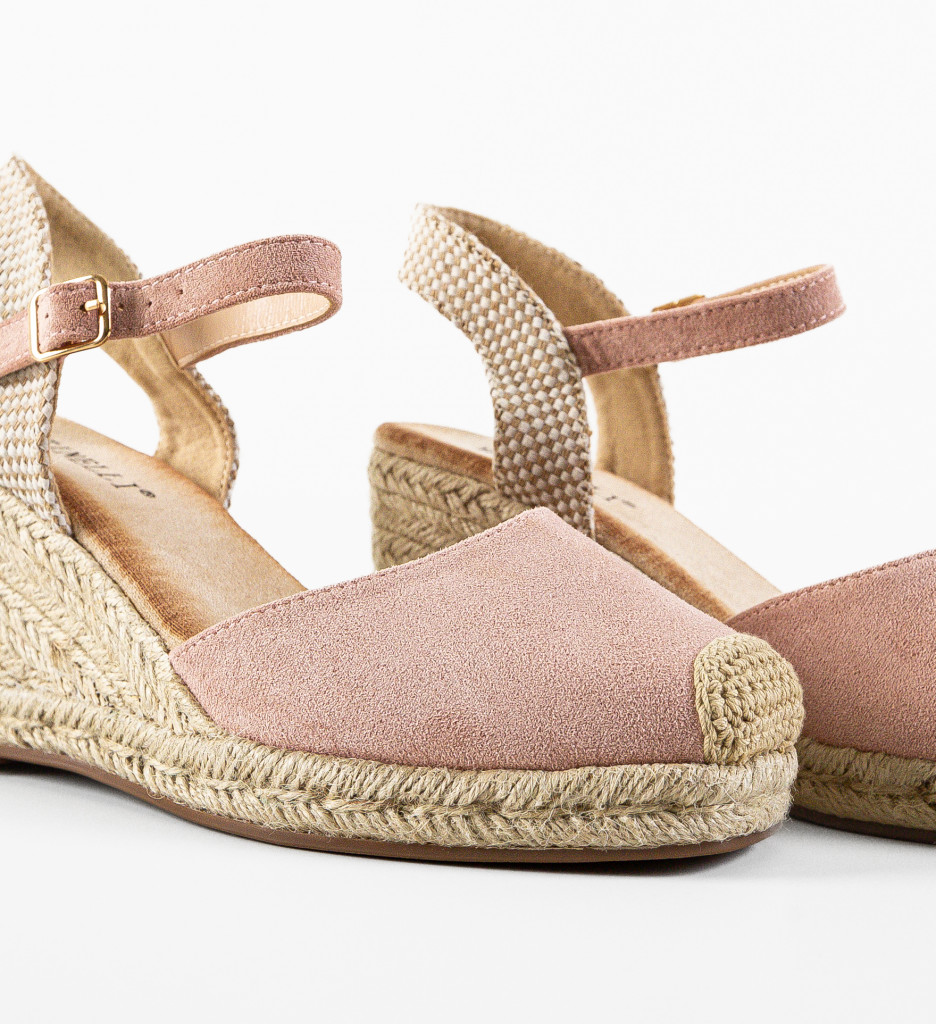 Platforme Dama Moana Roz Elegante - imagine 7