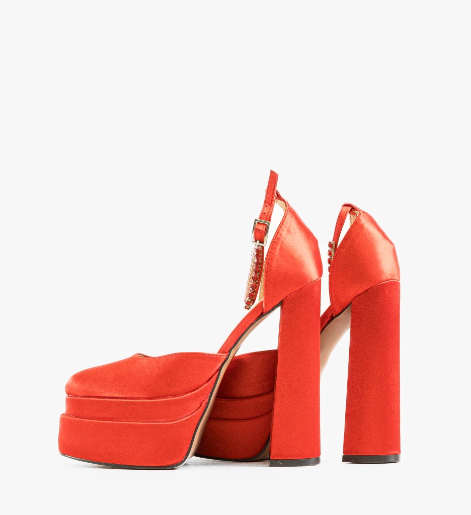 Pantofi dama Rahim rosii - eleganta si stil - imagine 5