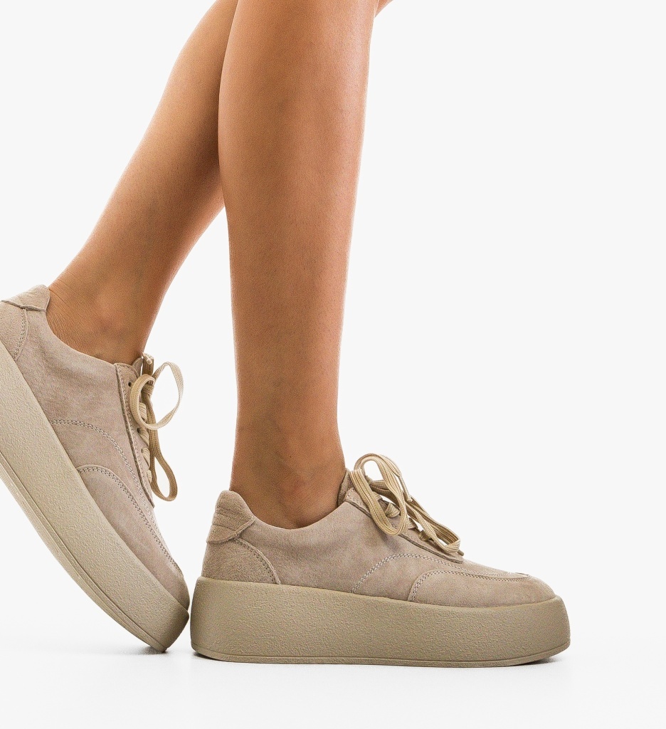 Sneakers Brittni Gri: Confort și Stil Urban - imagine 8