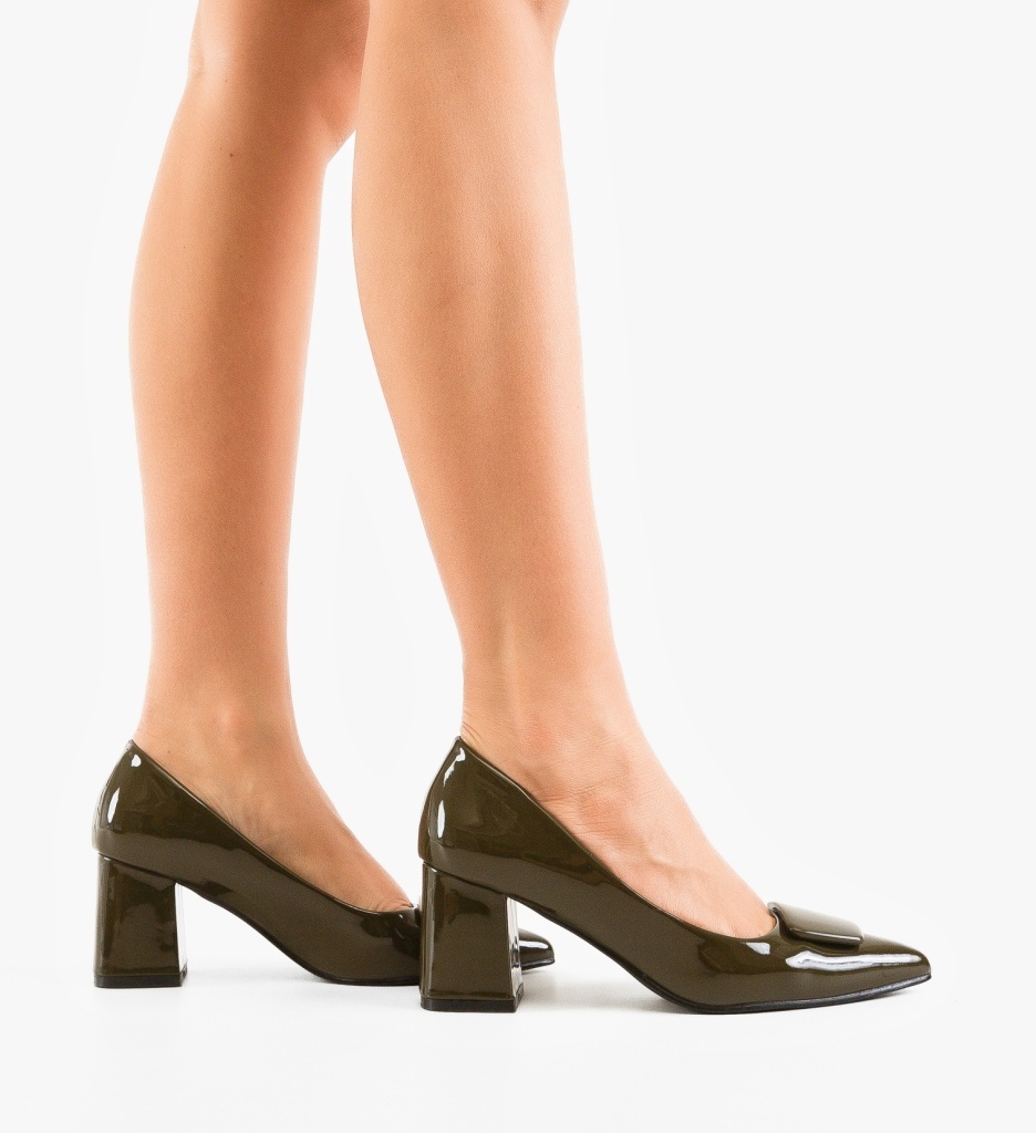 Pantofi dama Roanda Verdi cu toc elegant - imagine 3