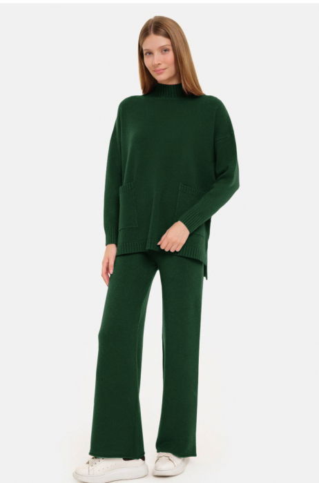 Compleu Tricot Verde Shopika - Confort & Stil
