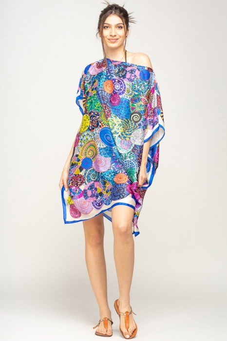 Poncho Plaja Shopika | Rochie Mandale Elegantă