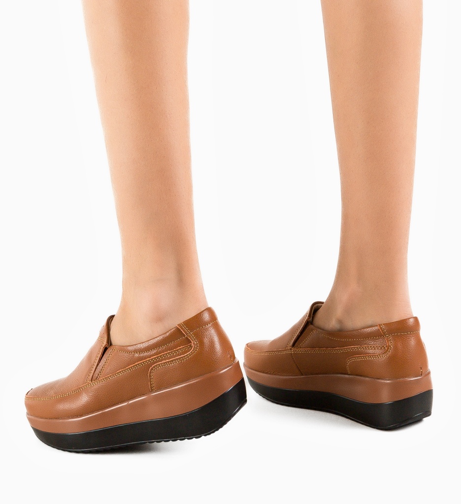 Pantofi Freeman Camel 2 | Confort si Stil Urban - imagine 4