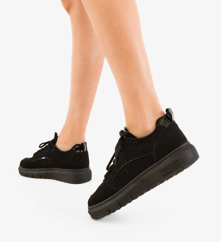 Sneakers Dama Elys Negru - Confort & Stil - imagine 4