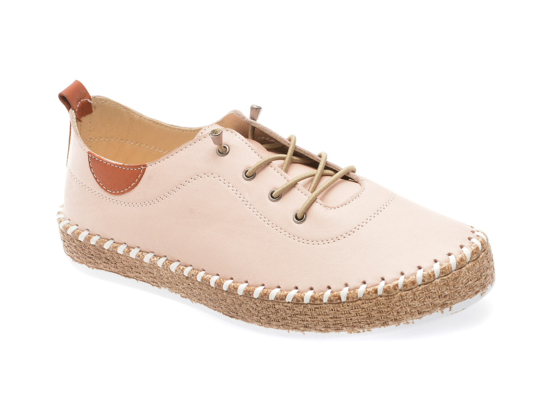 Pantofi EVIDA Nude din Piele Naturală