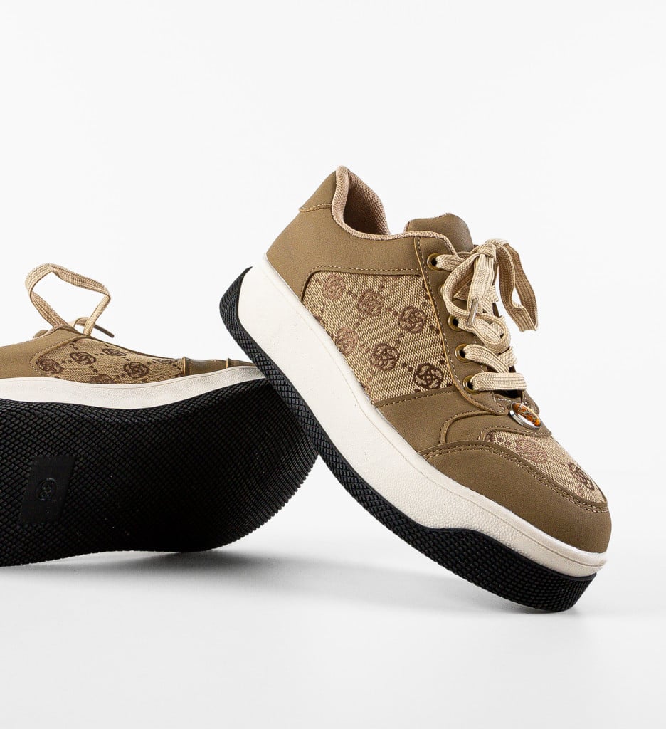 Sneakers Dama Miess Bej - Confort și Eleganță - imagine 8