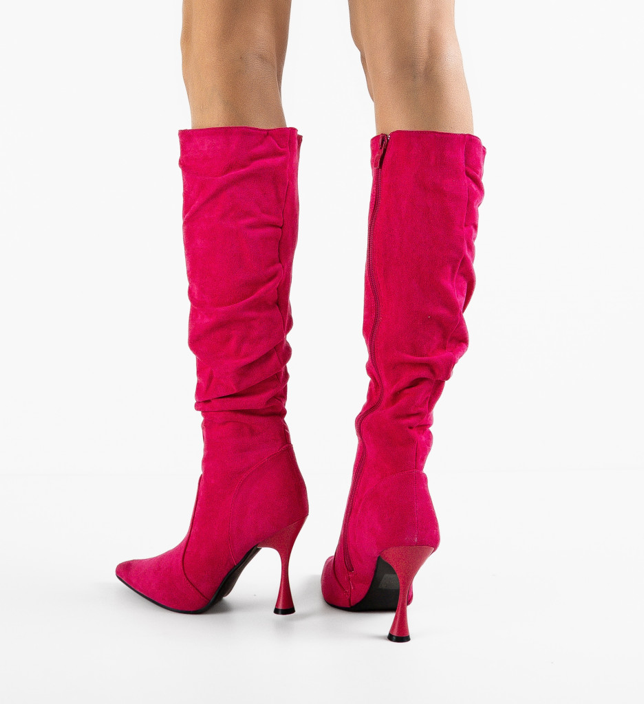 Cizme Dama Klabo Fuchsia - Eleganță și Stil - imagine 4