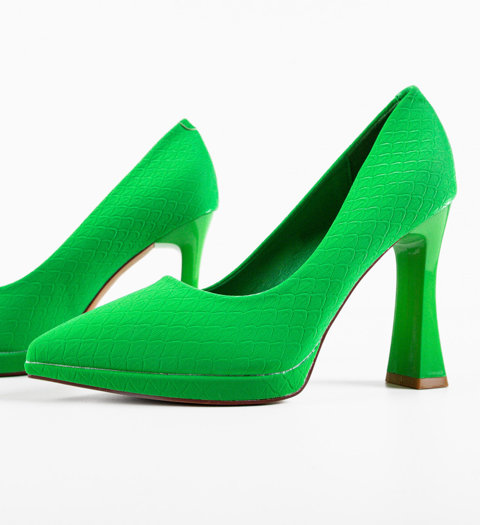 Pantofi cu Toc Verzi Sisies - Eleganță Asigurată - imagine 6