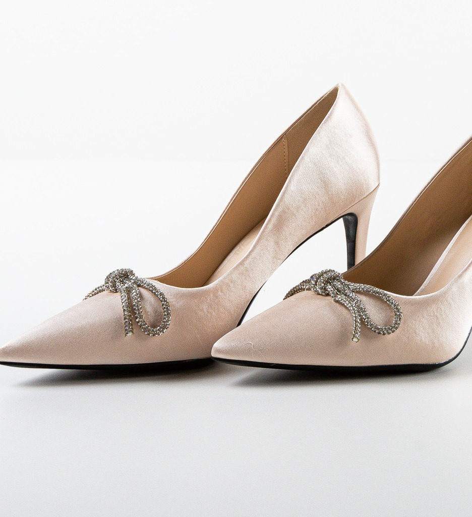 Pantofi Arwen Bej cu Toc - Eleganță și Confort - imagine 5