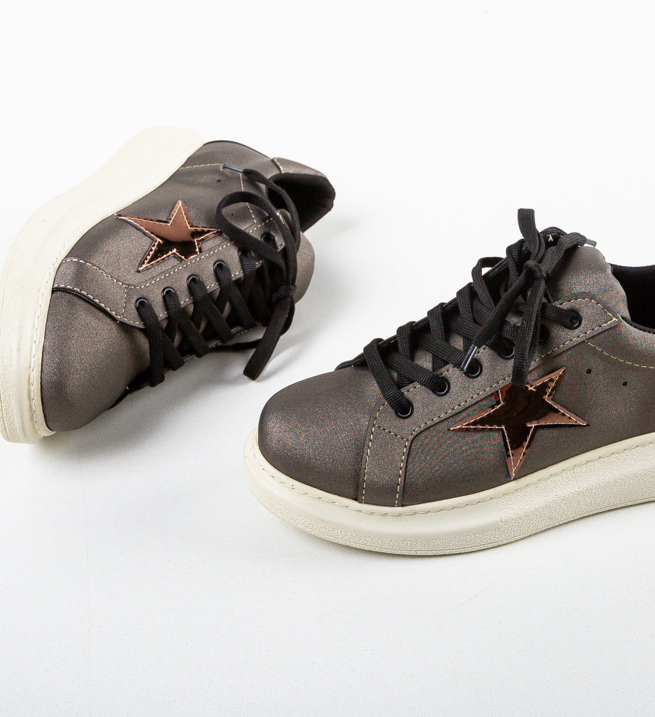 Sneakers Dama Gri - Confort și Stil Urban - imagine 5