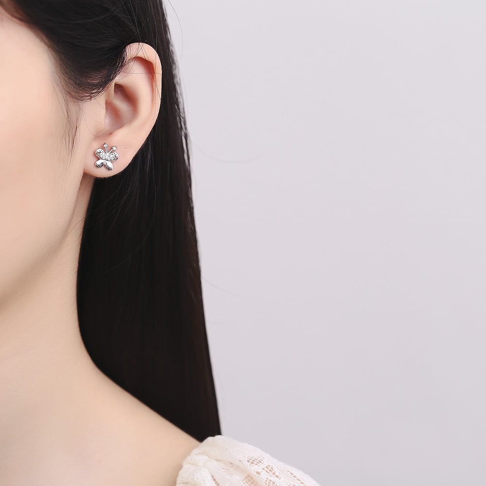 Cercei Fluture Argint 925 Delis | Eleganță - imagine 2