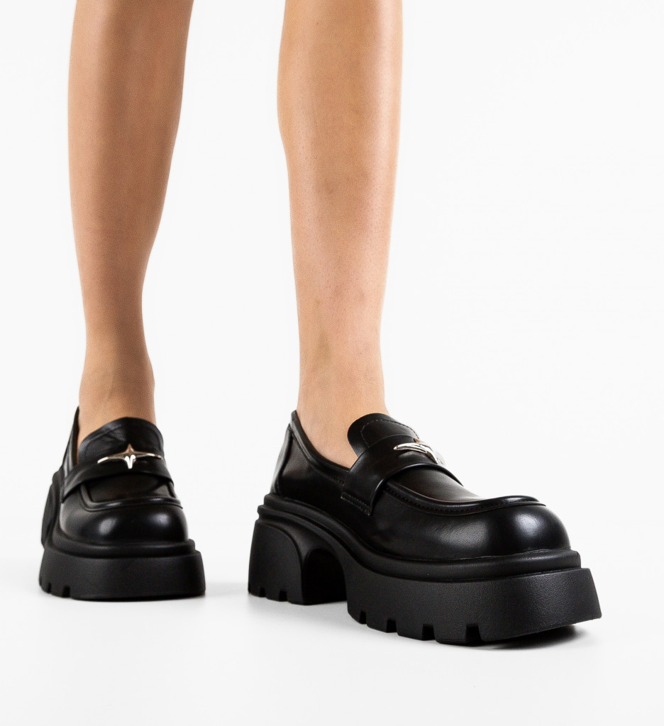 Pantofi Casual Dama Stelar Negri - Confort și Stil - imagine 3