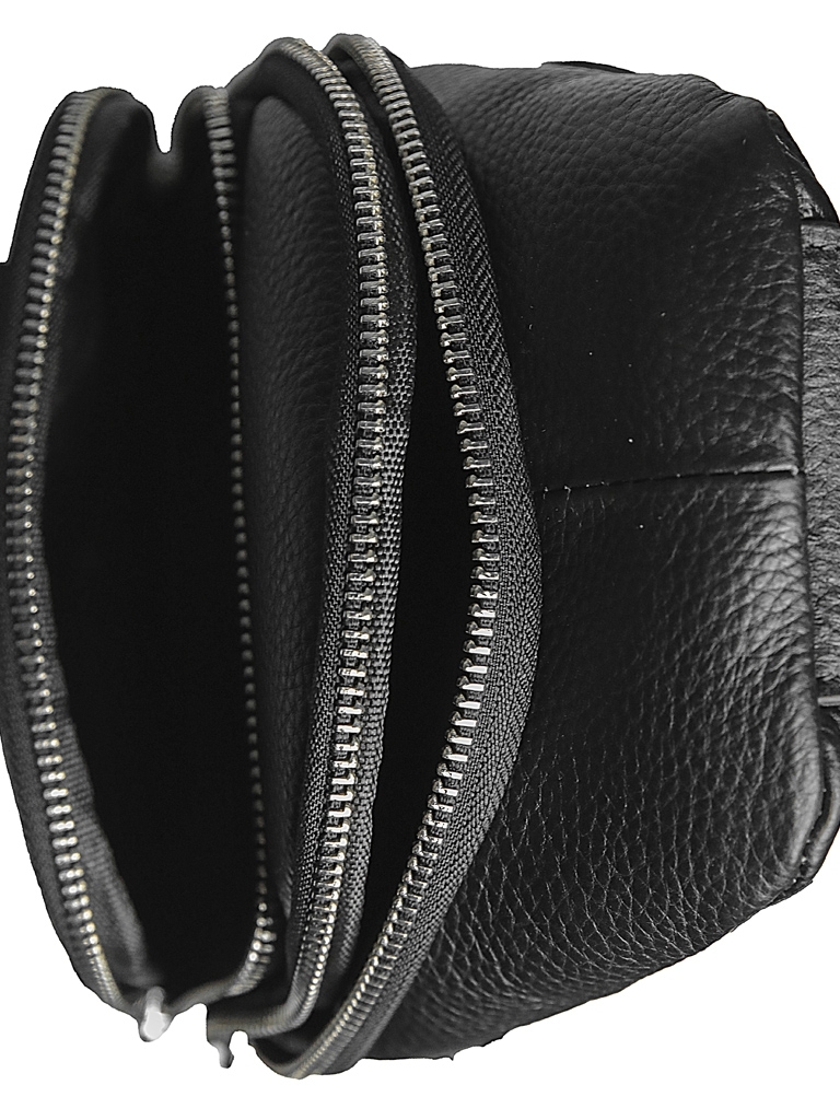 Geanta barbati piele naturala neagra 913 Gallantry - imagine 3