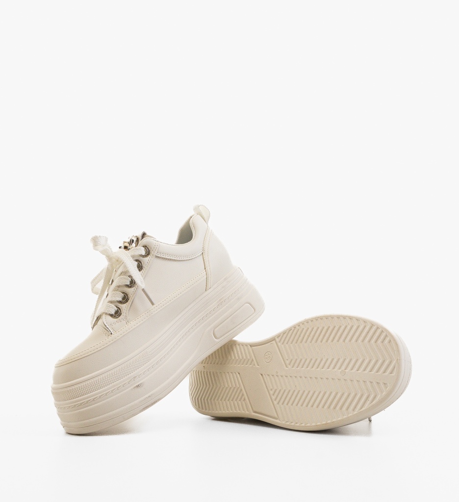 Sneakers Dama Sitre Albi - Confort și Stil - imagine 6