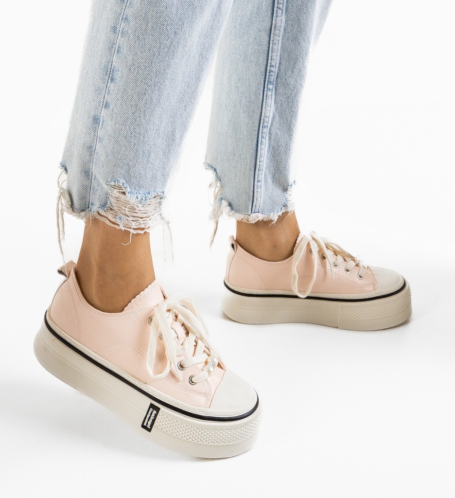 Sneakers Dama Jasmine Roz - Confort și Stil