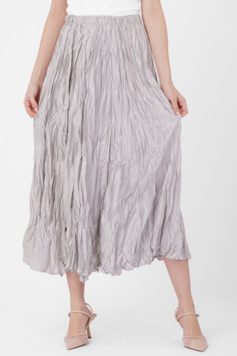 Fusta Creponata Satinata Shopika | Stil Versatil - imagine 1