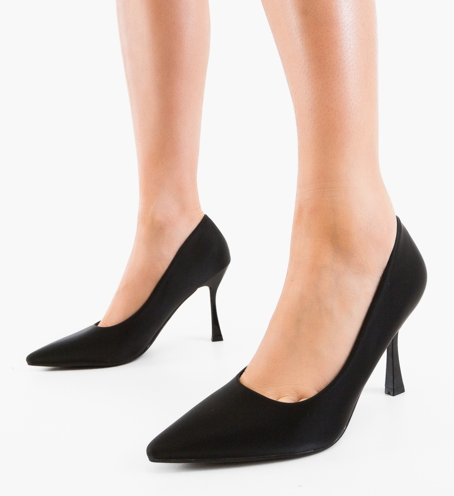 Pantofi cu toc Ucaz Negri – Eleganță și Stil - imagine 3