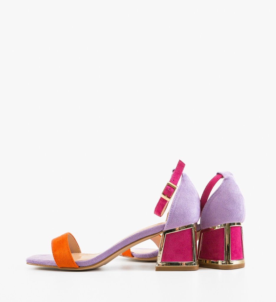 Sandale cu Toc Bryan Portocalii | Eleganță de Vară - imagine 3
