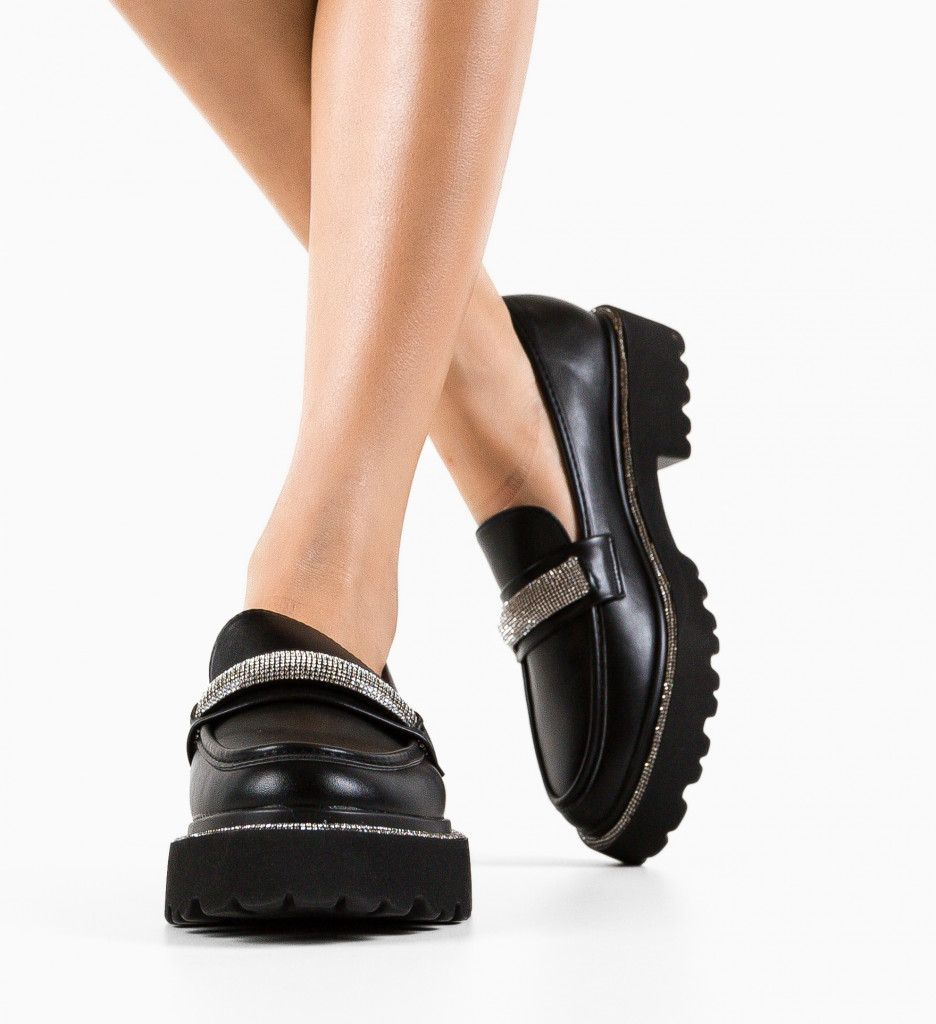 Pantofi Casual Smith Negri - Confort și Stil - imagine 2