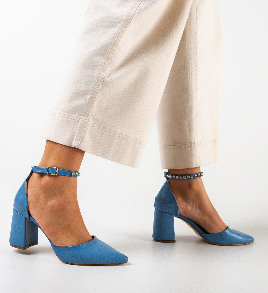 Pantofi Vingrete Bleumarin | Eleganță și Stil - imagine 2