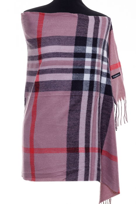 Eșarfă Casmir Unisex Roz Prăfuit | Shopika - imagine 1