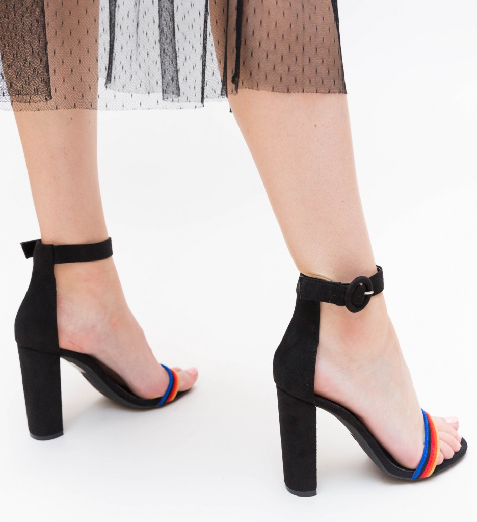 Sandale Epio Negre cu Toc - Eleganță și Stil - imagine 5
